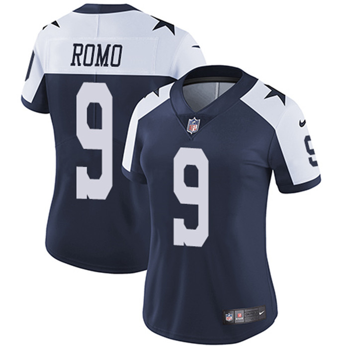  Cowboys 9 Tony Romo Navy Alternate Women Vapor Untouchable Limited Jersey