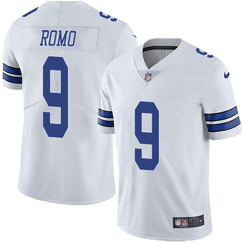  Cowboys 9 Tony Romo White Vapor Untouchable Player Limited Jersey