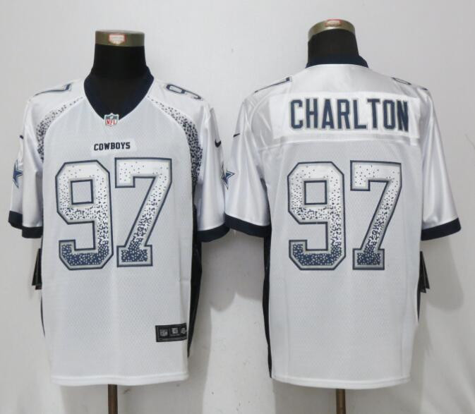  Cowboys 97 Taco Charlton White Drift Fashion Elite Jersey