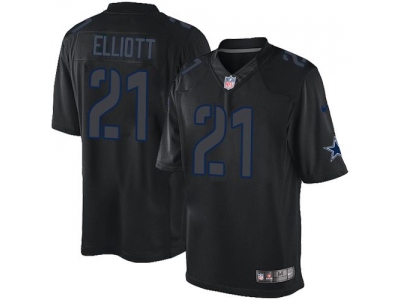  Dallas Cowboys 21 Ezekiel Elliott Black Men Stitched NFL Impact Limited Jersey