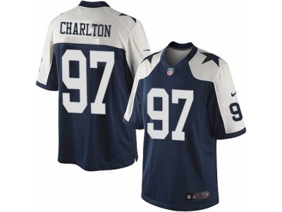  Dallas Cowboys 97 Taco Charlton Limited Navy Blue Throwback Alternate NFL Jersey