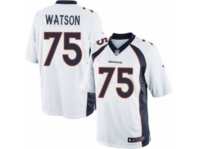  Denver Broncos 75 Menelik Watson Limited White NFL Jersey