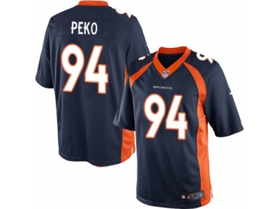  Denver Broncos 94 Domata Peko Limited Navy Blue Alternate NFL Jersey