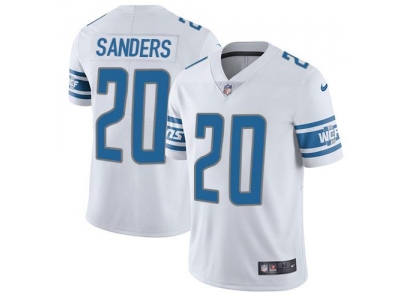  Detroit Lions 20 Barry Sanders White Men Stitched NFL Limited Jersey