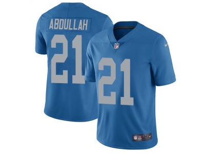  Detroit Lions 21 Ameer Abdullah Blue Throwback Men Stitched NFL Limited Jersey