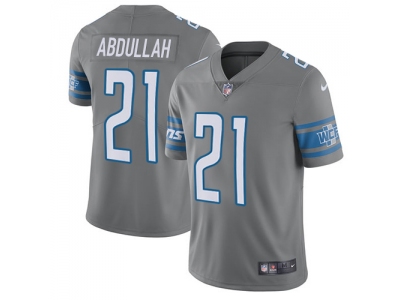  Detroit Lions 21 Ameer Abdullah Gray Men Stitched NFL Limited Rush Jersey