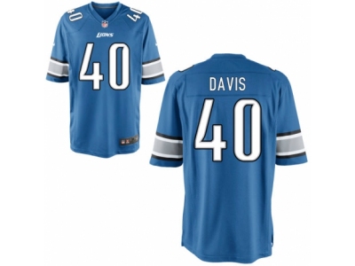  Detroit Lions 40 Jarrad Davis Game Light Blue Team Color NFL Jersey