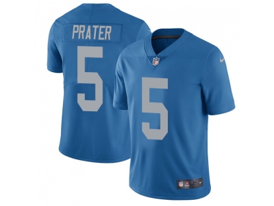  Detroit Lions 5 Matt Prater Blue Throwback Men Stitched NFL Limited Jersey
