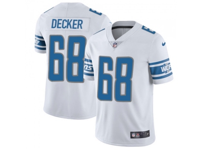  Detroit Lions 68 Taylor Decker White Men Stitched NFL Limited Jersey