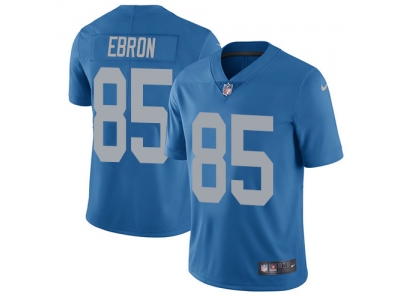  Detroit Lions 85 Eric Ebron Blue Throwback Men Stitched NFL Limited Jersey