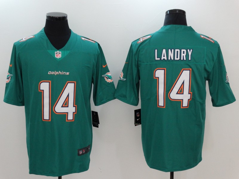  Dolphins 14 Jarvis Landry Green Vapor Untouchable Player Limited Jersey