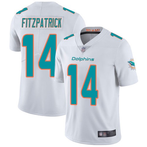 Nike Dolphins 14 Ryan Fitzpatrick White Vapor Untouchable Limited Jersey