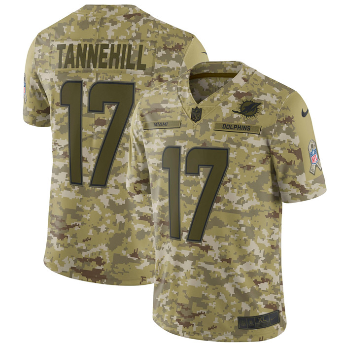  Dolphins 17 Ryan Tannehill Camo Salute To Service Limited Jersey