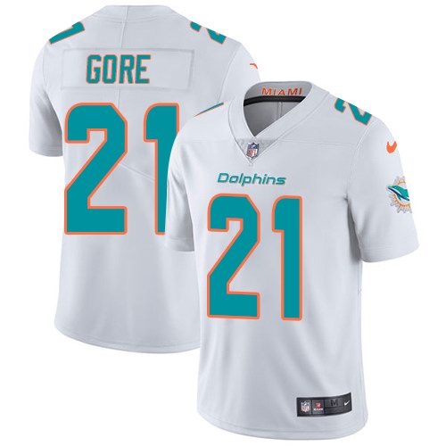 Dolphins 21 Frank Gore White Vapor Untouchable Limited Jersey