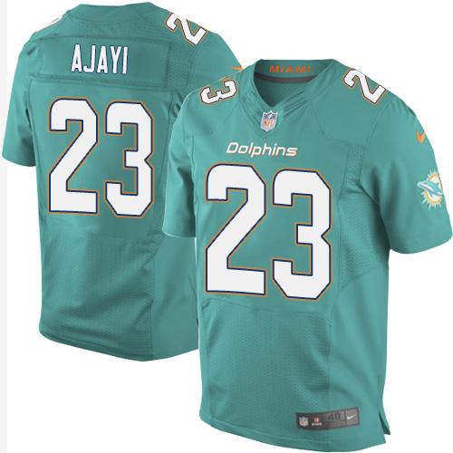  Dolphins 23 Jay Ajayi Aqua Green Team Color Men Stitched NFL New Elite Jersey