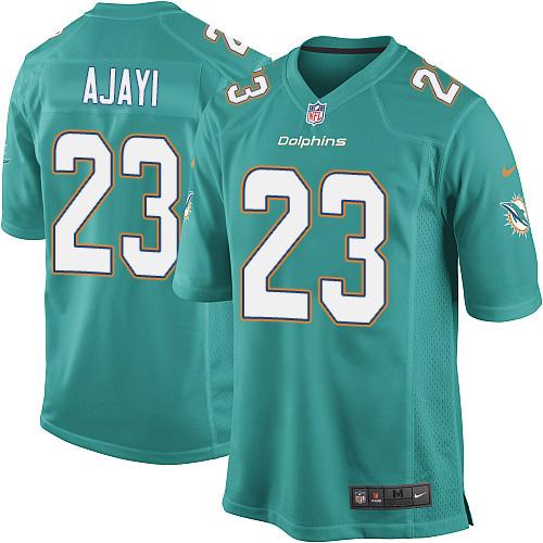  Dolphins 23 Jay Ajayi Aqua Green Team Color Youth Stitched NFL Elite Jersey