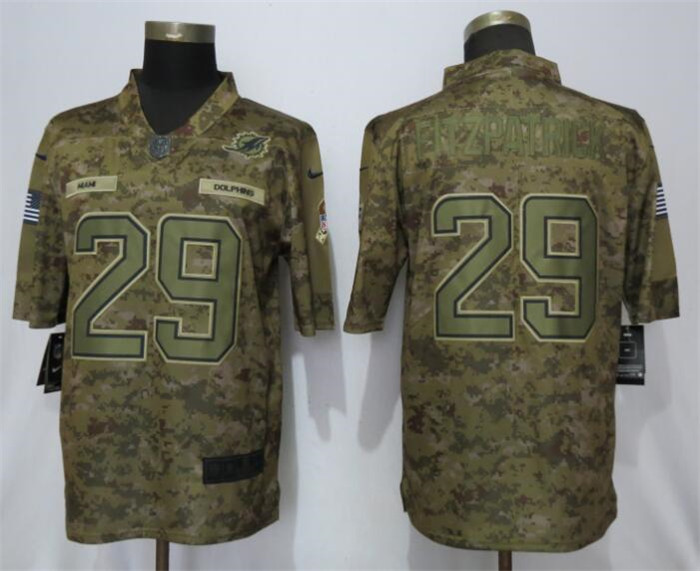  Dolphins 29 Minkah Fitzpatrick Camo Salute To Service Limited Jersey