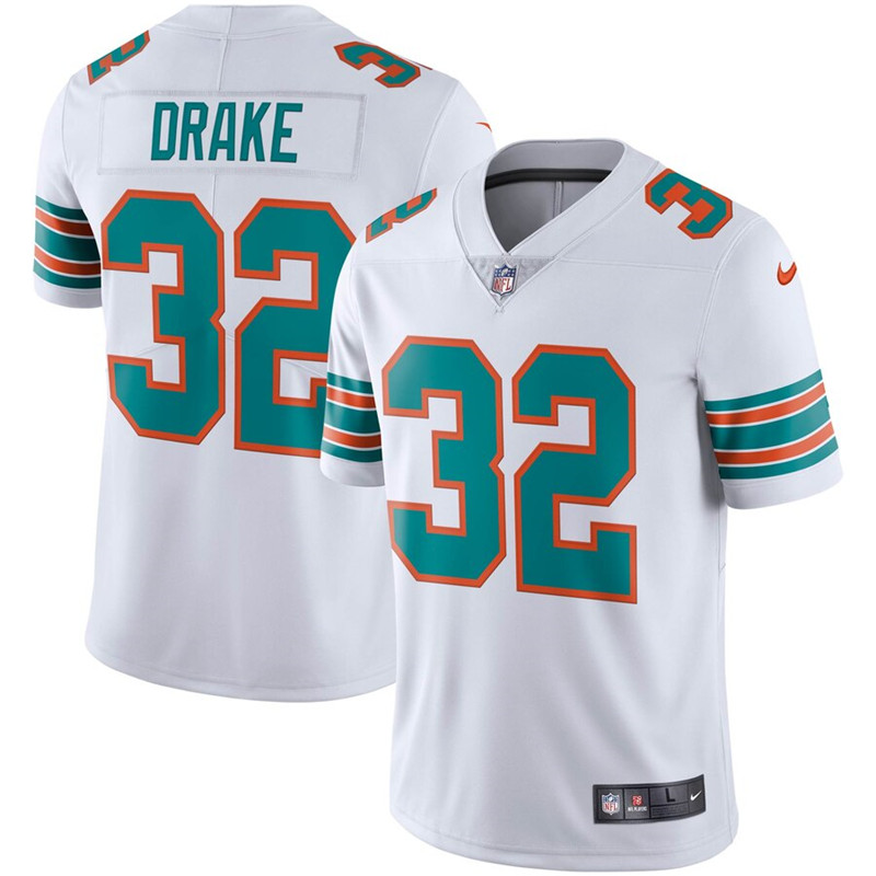Nike Dolphins 32 Kenyan Drake White Alternate Vapor Untouchable Limited Jersey