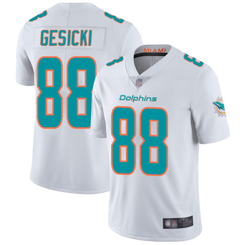 Nike Dolphins 88 Mike Gesicki White Vapor Untouchable Limited Jersey