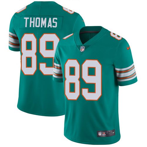  Dolphins 90 Charles Harris Aqua Throwback Vapor Untouchable Limited Jersey