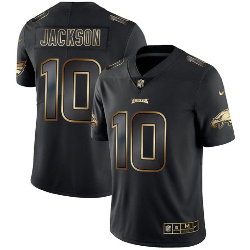 Nike Eagles 10 DeSean Jackson Black Gold Vapor Untouchable Limited Jersey