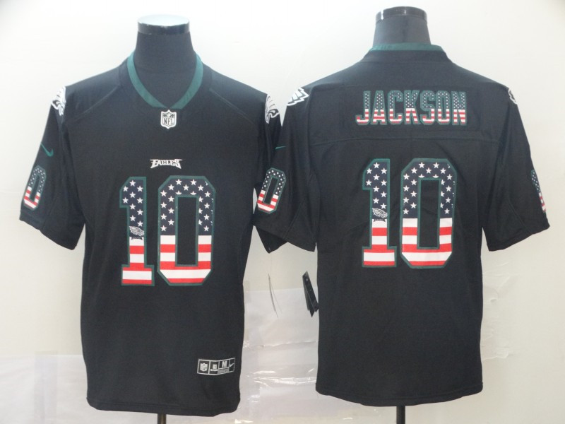 Nike Eagles 10 DeSean Jackson Black USA Flash Fashion Limited Jersey