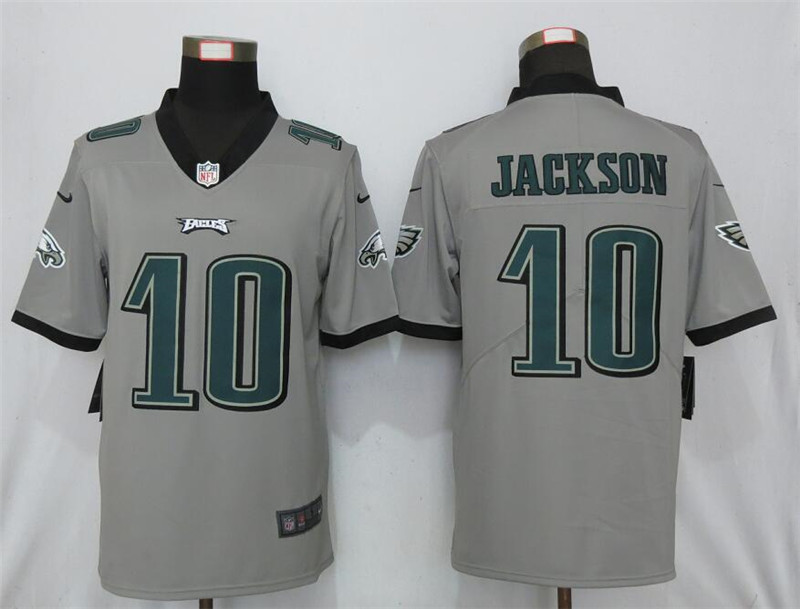 Nike Eagles 10 DeSean Jackson Silver Inverted Legend Limited Jersey