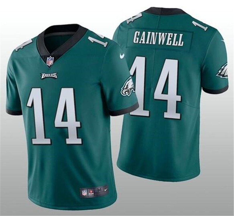 Nike Eagles 14 Kenneth Gainwell Green Vapor Untouchable Limited Jersey