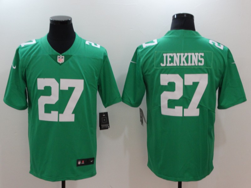  Eagles 27 Malcolm Jenkins Green Throwback Vapor Untouchable Player Limited Jersey