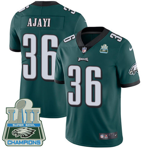 Eagles 36 Jay Ajayi Green 2018 Super Bowl Champions Vapor Untouchable Player Limited Jersey