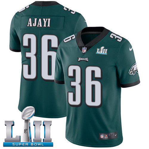  Eagles 36 Jay Ajayi Green 2018 Super Bowl LII Vapor Untouchable Player Limited Jersey