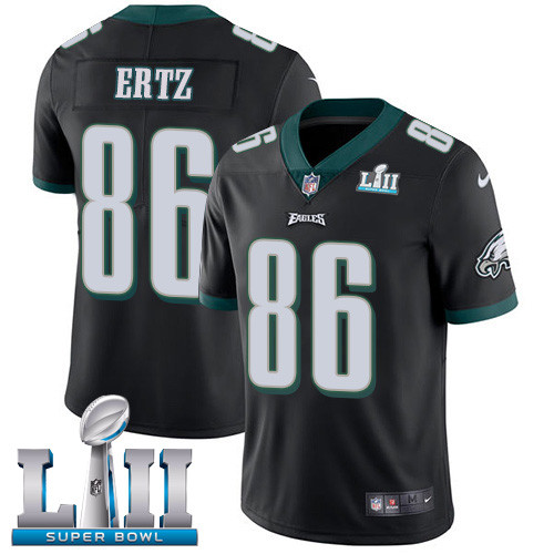  Eagles 86 Zach Ertz Black 2018 Super Bowl LII Vapor Untouchable Player Limited Jersey