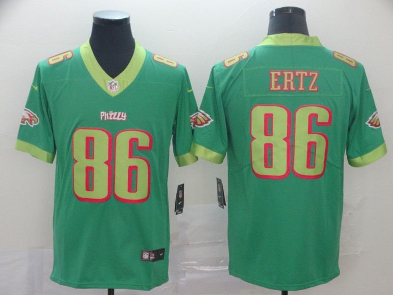Nike Eagles 86 Zach Ertz Green City Edition Vapor Untouchable Limited Jersey