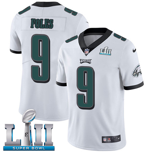  Eagles 9 Nick Foles White Youth 2018 Super Bowl LII Vapor Untouchable Player Limited Jersey