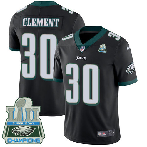  Eagles Corey Clement Black 2018 Super Bowl Champions Vapor Untouchable Player Limited Jersey