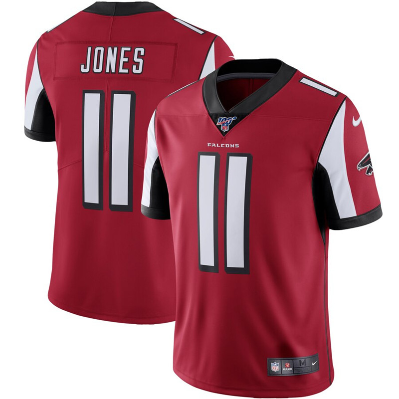 Nike Falcons 11 Julio Jones Red 100th Season Vapor Untouchable Limited Jersey