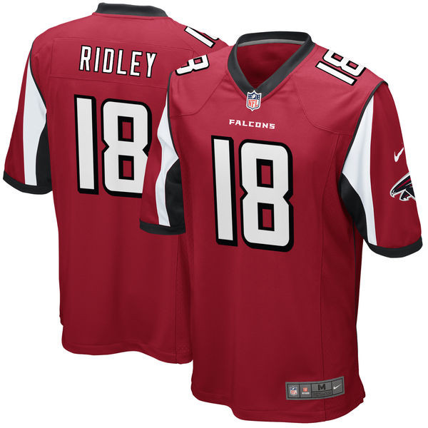  Falcons 18 Calvin Ridley Red 2018 NFL Draft Pick Elite Jersey