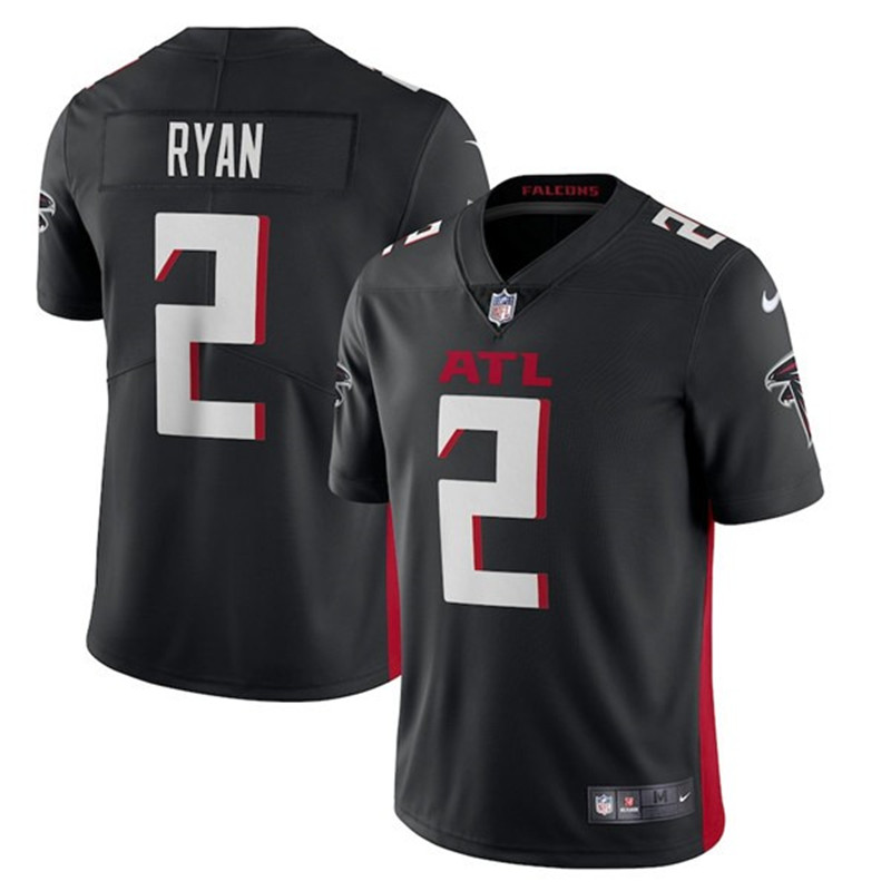Nike Falcons 2 Matt Ryan Black New Vapor Untouchable Limited Jersey