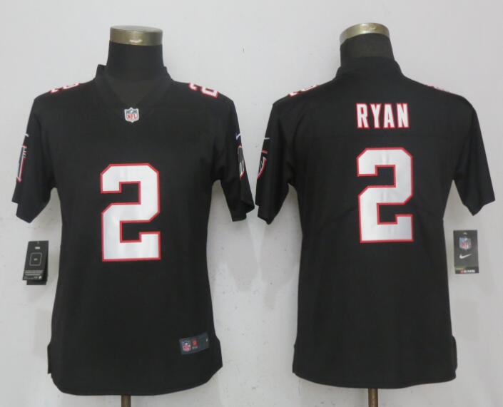  Falcons 2 Matt Ryan Black Women Vapor Untouchable Limited Jersey