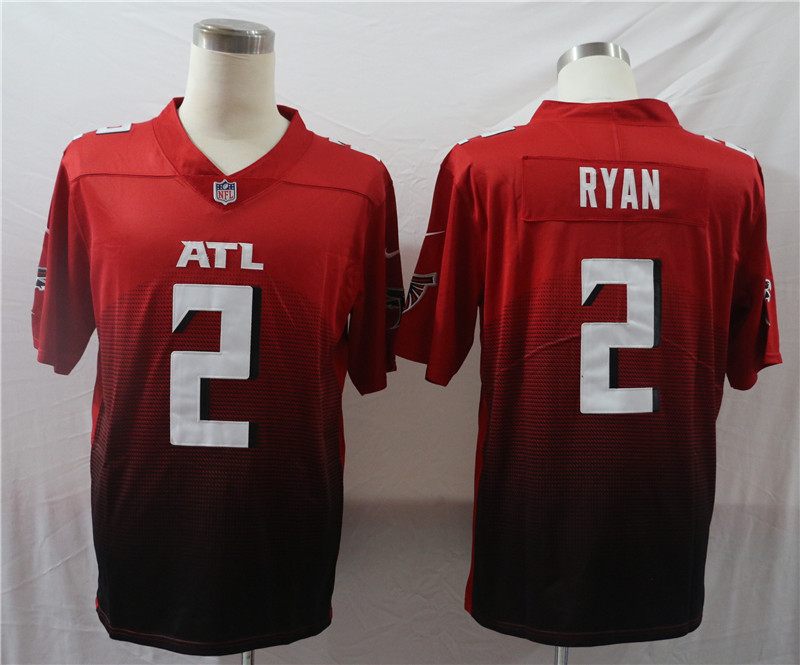 Nike Falcons 2 Matt Ryan Red New Vapor Untouchable Limited Jersey
