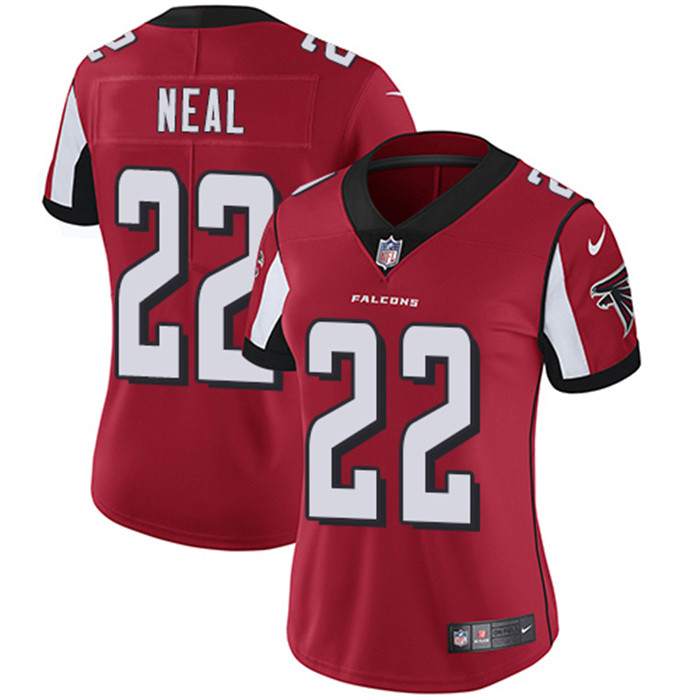  Falcons 22 Keanu Neal Red Women Vapor Untouchable Limited Jersey