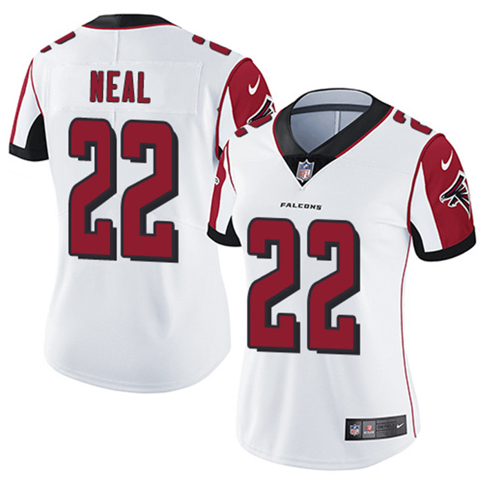  Falcons 22 Keanu Neal White Women Vapor Untouchable Limited Jersey