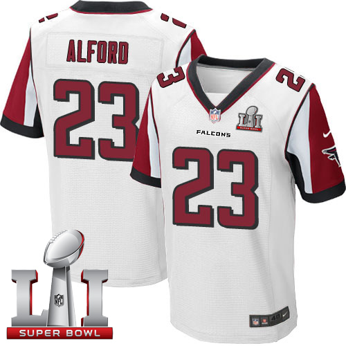  Falcons 23 Robert Alford White Super Bowl LI 51 Men Stitched NFL Elite Jersey