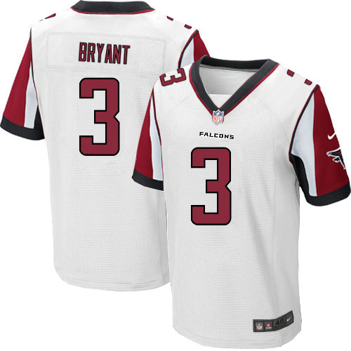  Falcons 3 Matt Bryant White Men Stitched NFL Elite Jersey