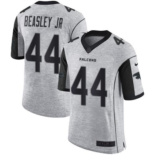  Falcons 44 Vic Beasley Jr Gray Men's Stitched NFL Limited Gridiron Gray II Jersey