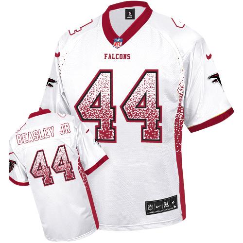  Falcons 44 Vic Beasley Jr White Men's Stitched NFL Elite Drift Fashion Jersey