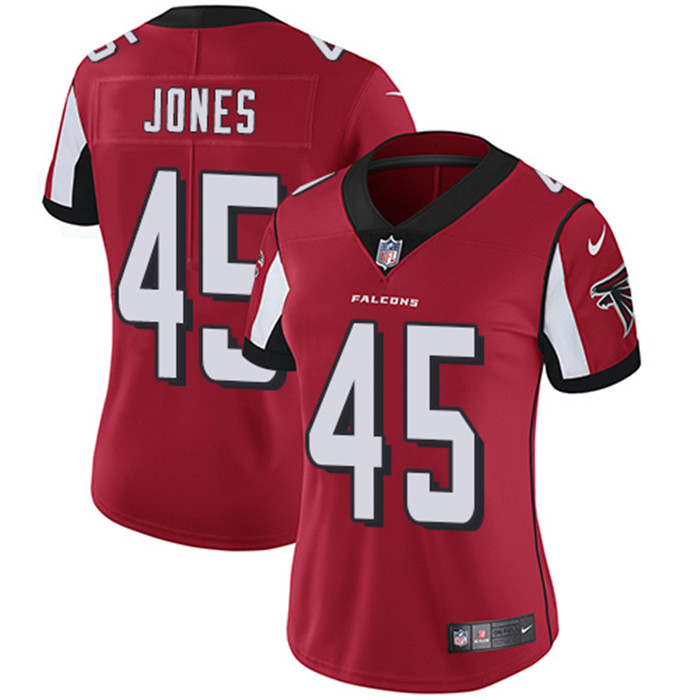  Falcons 45 Deion Jones Red Women Vapor Untouchable Limited Jersey