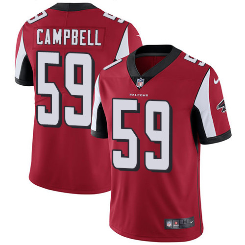  Falcons 59 De'Vondre Campbell Red Vapor Untouchable Player Limited Jersey
