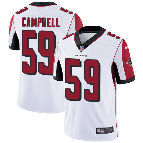  Falcons 59 De'Vondre Campbell White Vapor Untouchable Player Limited Jersey