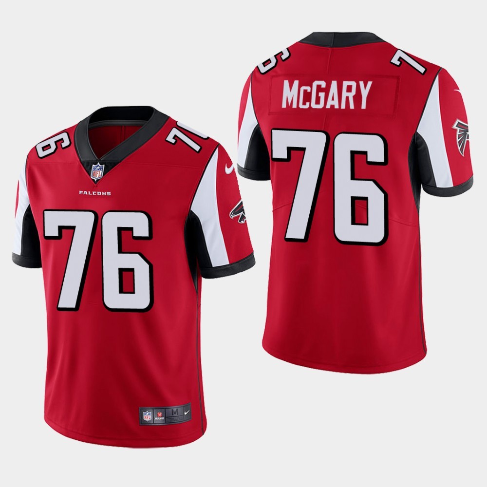 Nike Falcons 76 Kaleb McGary Red 2019 NFL Draft First Round Pick Vapor Untouchable Limited Jersey